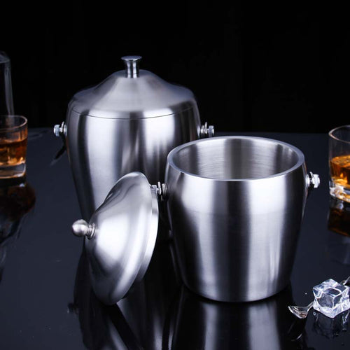 Double Walled Stainless Steel Ice Bucket